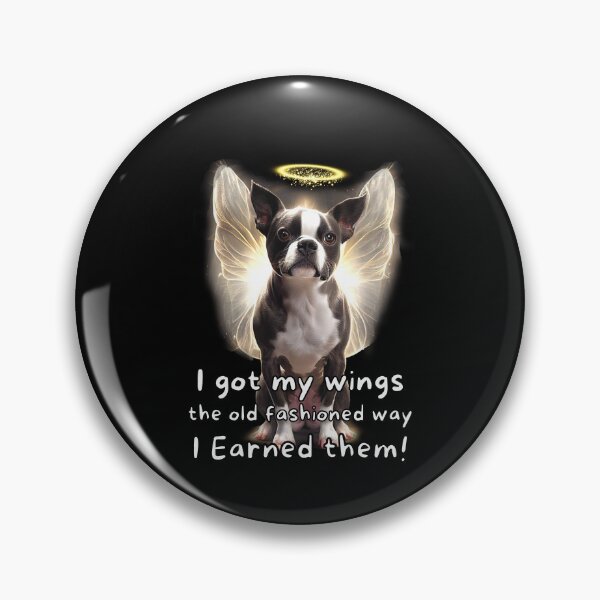 Item preview, Angel dogs - Boston Terrier designed and sold by SteampunkMoai.