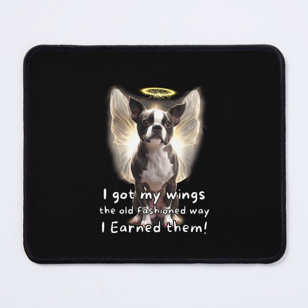 Item preview, Angel dogs - Boston Terrier designed and sold by SteampunkMoai.