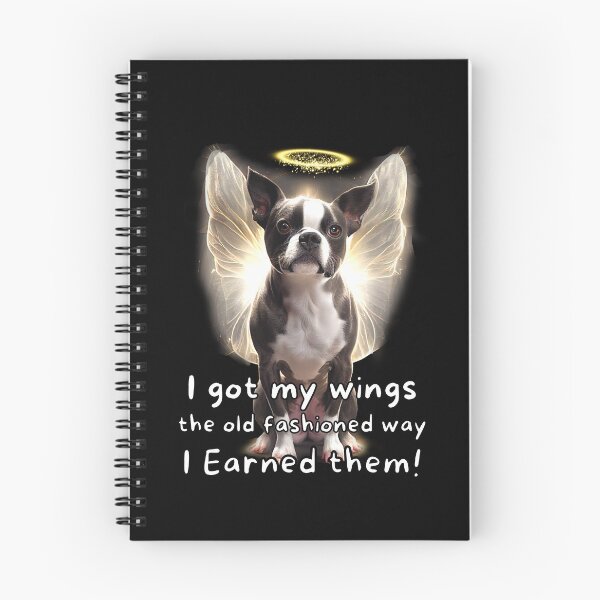 Item preview, Angel dogs - Boston Terrier designed and sold by SteampunkMoai.