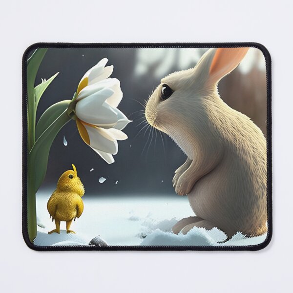 Item preview, beginning of spring, bunnies, designed and sold by DEMONIZATOR.