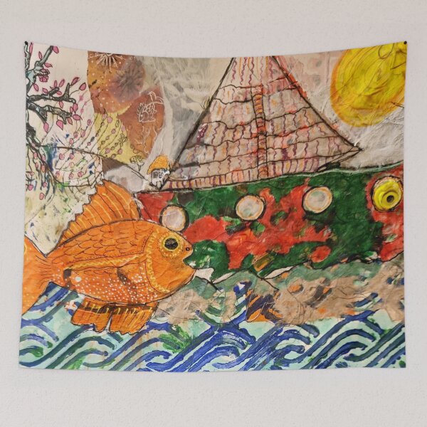 Item preview, BIG FISH A ROAMING designed and sold by mimulux.