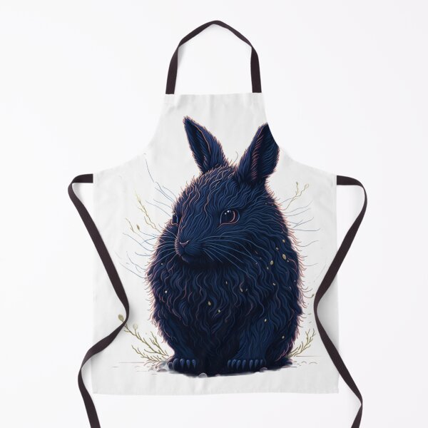 Item preview, Cute Black Bunny: Heavy Strokes and Detail in 8K Splash Art designed and sold by Valeree Store.