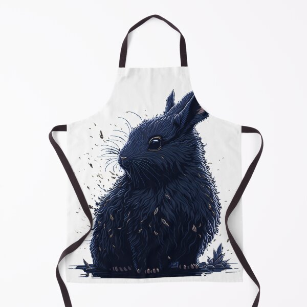 Item preview, Masterpiece Fantasy Art: Intricate Details of Fluffy Black Rabbit designed and sold by Valeree Store.