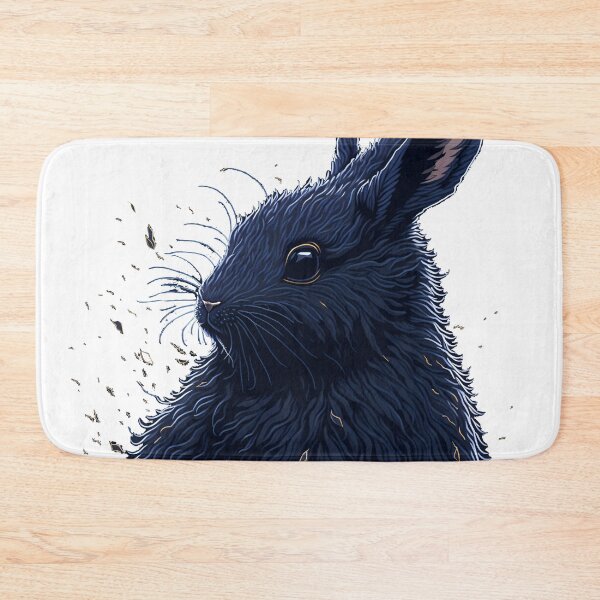 Item preview, Masterpiece Fantasy Art: Intricate Details of Fluffy Black Rabbit designed and sold by Valeree Store.