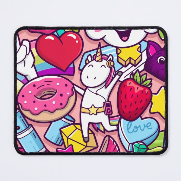 Item preview, monsters doodle ,Funny Unicorn arting rainbow designed and sold by ElegantCherry.