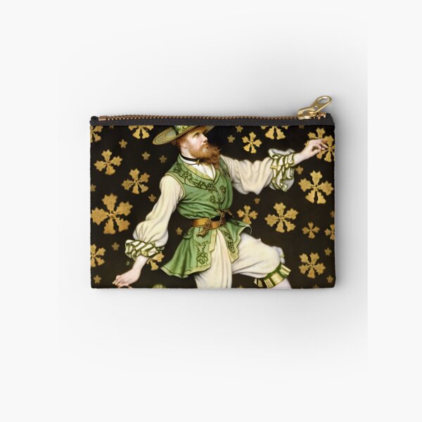 Item preview, Irish Leprechaun Dancing with Golden Shamrocks designed and sold by AuroraSpringer.