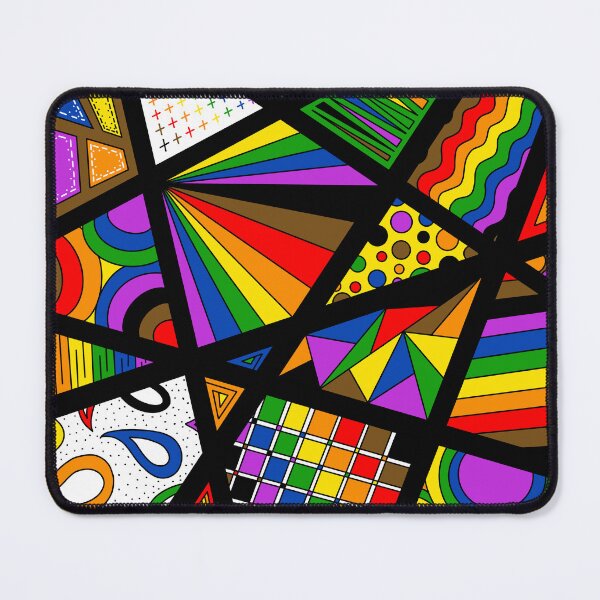 Item preview, LGBTQ+ Rainbow Pride Zen Doodle Abstract Modern designed and sold by JoyfulJen.
