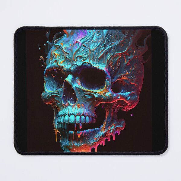 Item preview, Colorful Skull Abstract Art designed and sold by elnixart.