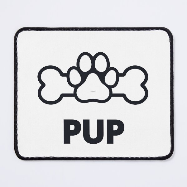 Item preview, Cute Pup Puppy Bone Black designed and sold by stephenop92.