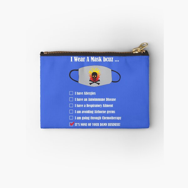 Item preview, Wear Mask None of your Business White designed and sold by Karen Wood.