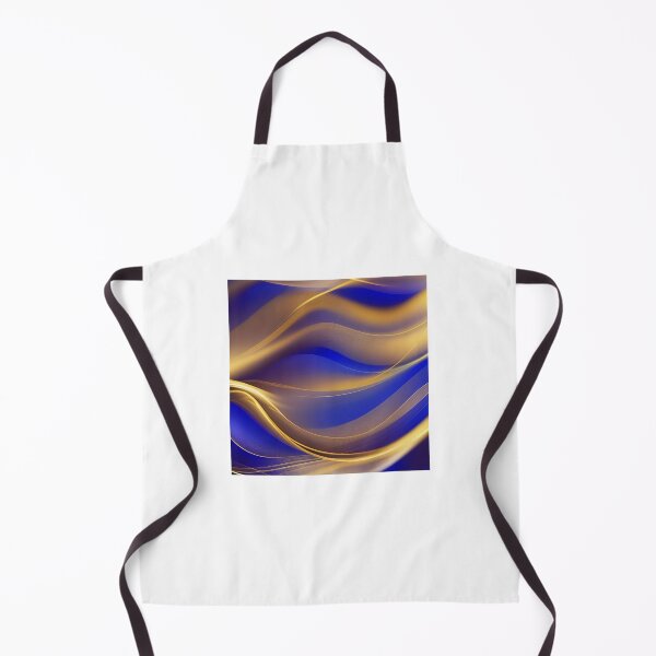 Item preview, abstract blue and gold wave background designed and sold by JuliVogel.