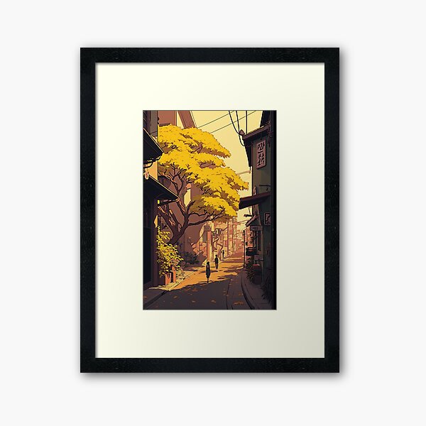 Item preview, Yellow Street, Japanese Aesthetic Anime  designed and sold by EmeraldeaArt.