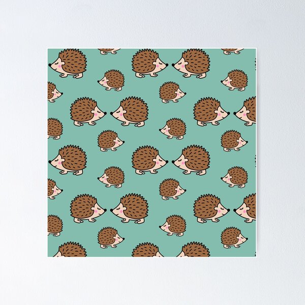 Item preview, Cute little brown hedgehogs in love designed and sold by bigmoments.