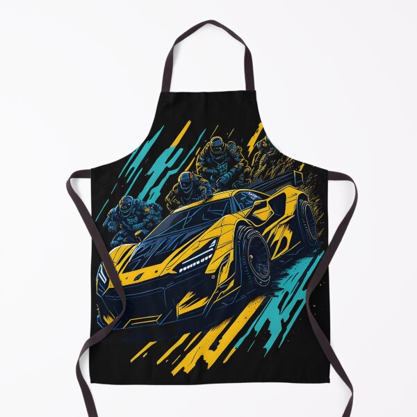 Item preview, "Race to the Finish Line" with Art of Car Racing Merchandise - Vibrant Contrasting Colors designed and sold by Chromatic-Art.