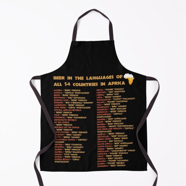 Item preview, Beer In The Languages Of All 54 Countries Africa | African Explorer | Beer Dad | Nou Gaan Ons Braai | Fathers Day designed and sold by d247.