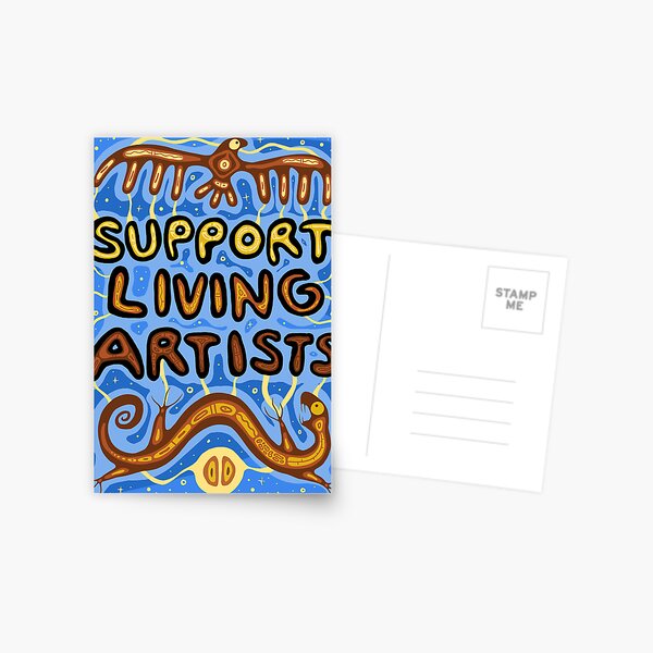 Support living artists Postcard