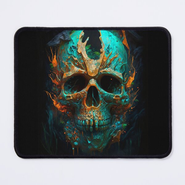Item preview, Colorful Skull Abstract Art designed and sold by elnixart.