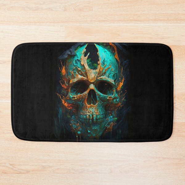 Item preview, Colorful Skull Abstract Art designed and sold by elnixart.