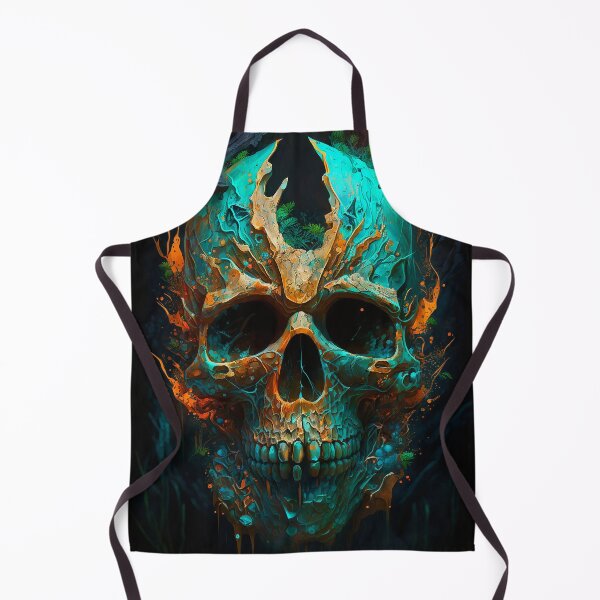 Item preview, Colorful Skull Abstract Art designed and sold by elnixart.