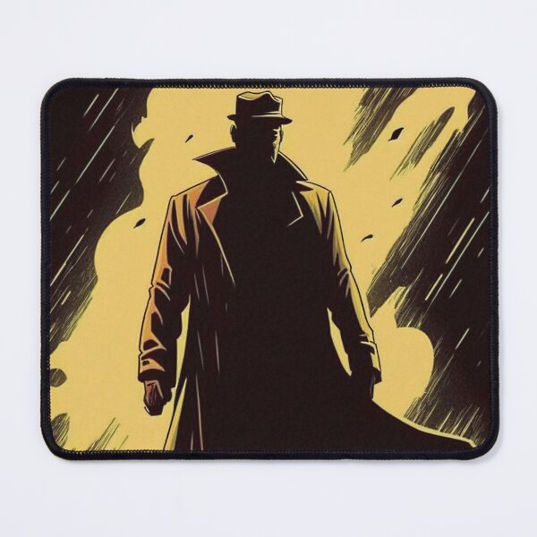Item preview, Noir Shadowy figure in a trenchcoat designed and sold by RESToRAPTOR.