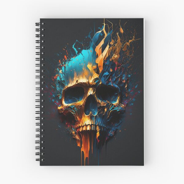Item preview, Colorful Skull Abstract Art designed and sold by elnixart.
