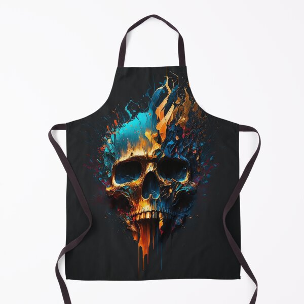 Item preview, Colorful Skull Abstract Art designed and sold by elnixart.