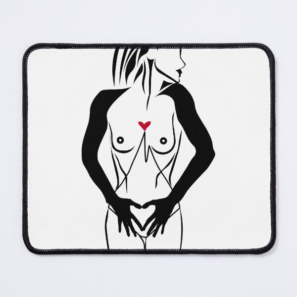 Item preview, Conceptual sensual woman with red heart designed and sold by uliklo.