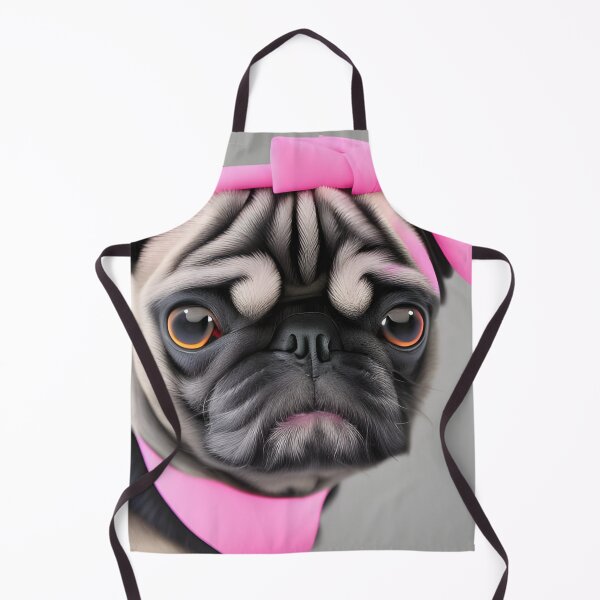 Item preview, Pug wearng a pink bow. Pug mamma. Pug lover. Pug planet designed and sold by Doggymadness.
