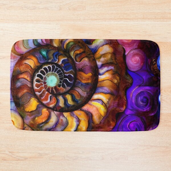 Item preview, Nautilus Dance II colorful painterly abstract art designed and sold by Glimmersmith.