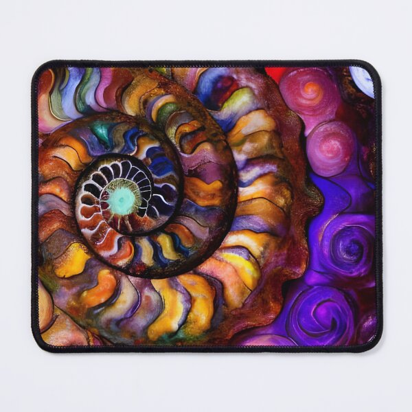 Item preview, Nautilus Dance II colorful painterly abstract art designed and sold by Glimmersmith.