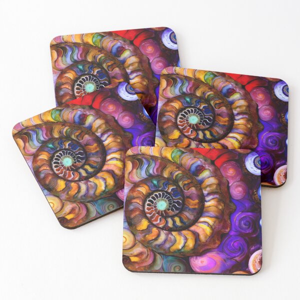 Item preview, Nautilus Dance II colorful painterly abstract art designed and sold by Glimmersmith.