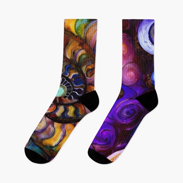 Item preview, Nautilus Dance II colorful painterly abstract art designed and sold by Glimmersmith.