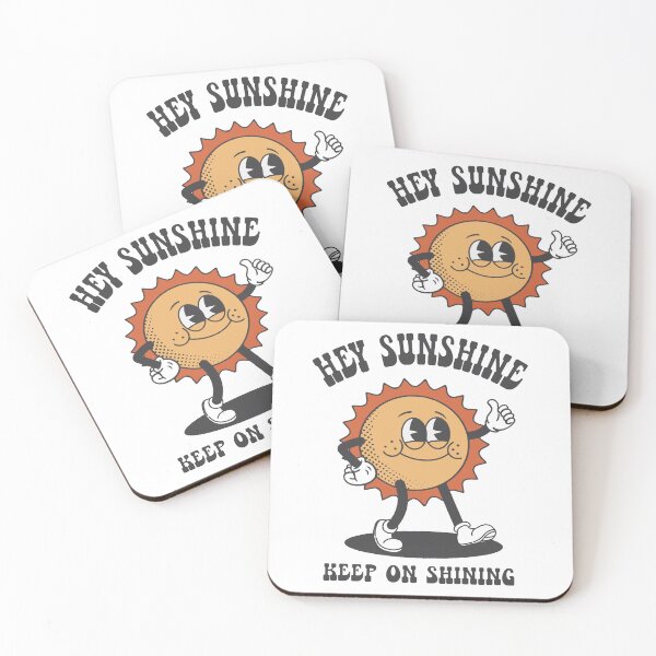 Item preview, Hey Sunshine Keep on Shining - Vintage Cartoon Sun with a Happy Face designed and sold by PathwayOfColour.