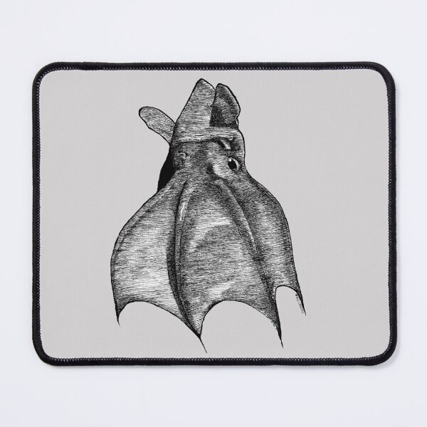 Item preview, Calamar Vampiro | Cinta opaca/sólida en blanco y negro designed and sold by BugCreative.