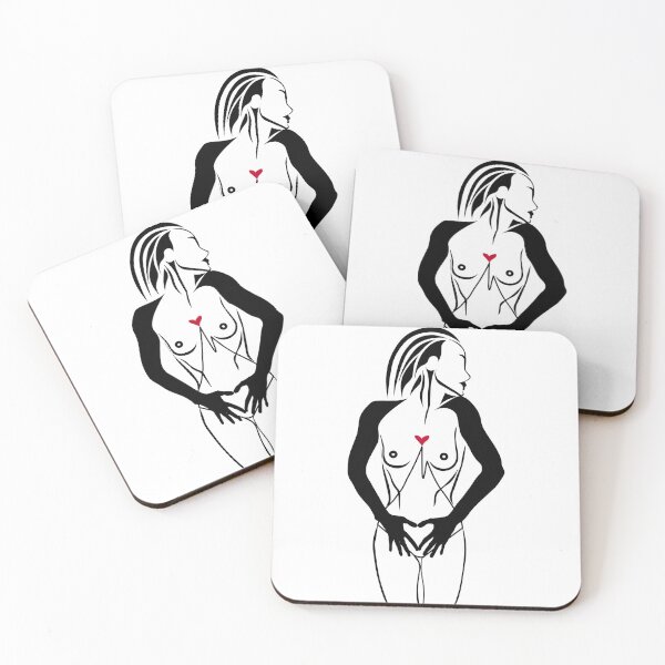 Item preview, Conceptual sensual woman with red heart designed and sold by uliklo.