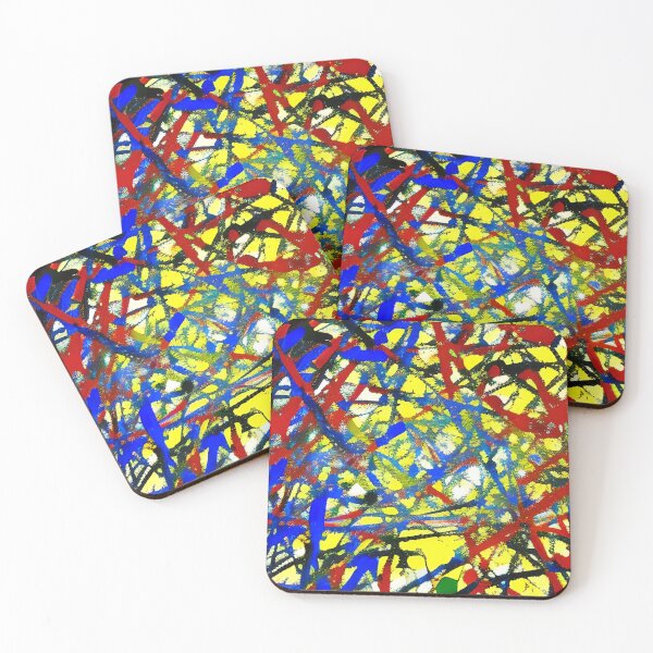 Item preview, Jackson Pollock Style Colorful Print designed and sold by TastySpace.