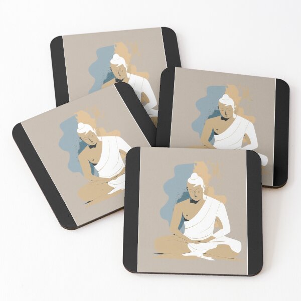 Item preview, Meditating Monk In Boho Style Minimalist designed and sold by Smuvu-Pictures ⭐⭐⭐⭐⭐.
