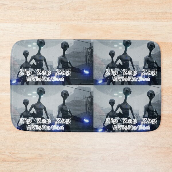 Aperçu de l'œuvre ZipZapZop Extraterrestres de visite créée et vendue par SpaceTruckingMogul Records.