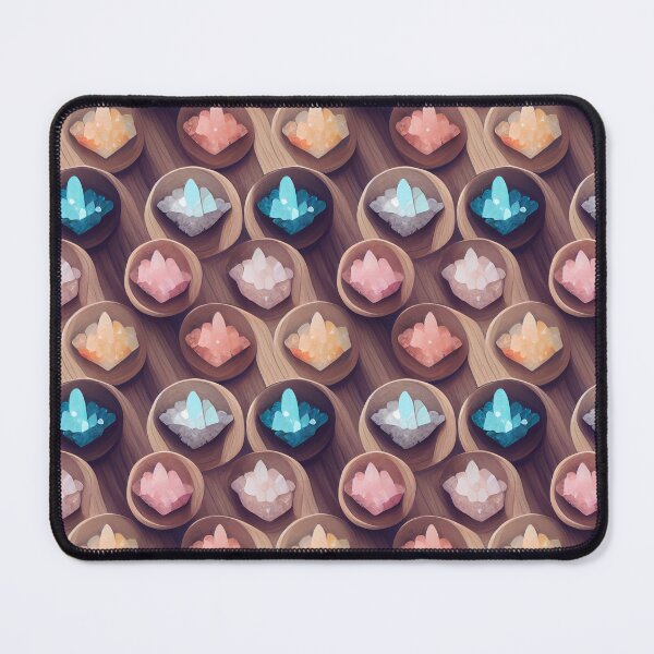 Item preview, Colored crystals on wooden background  designed and sold by YeKnot.