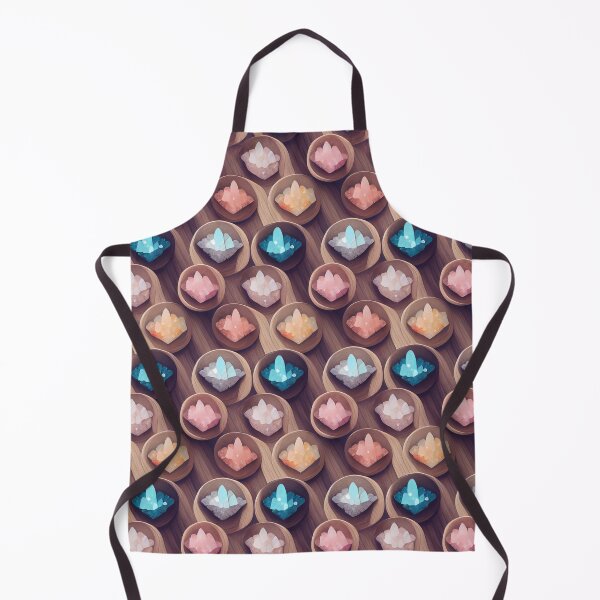 Item preview, Colored crystals on wooden background designed and sold by YeKnot.