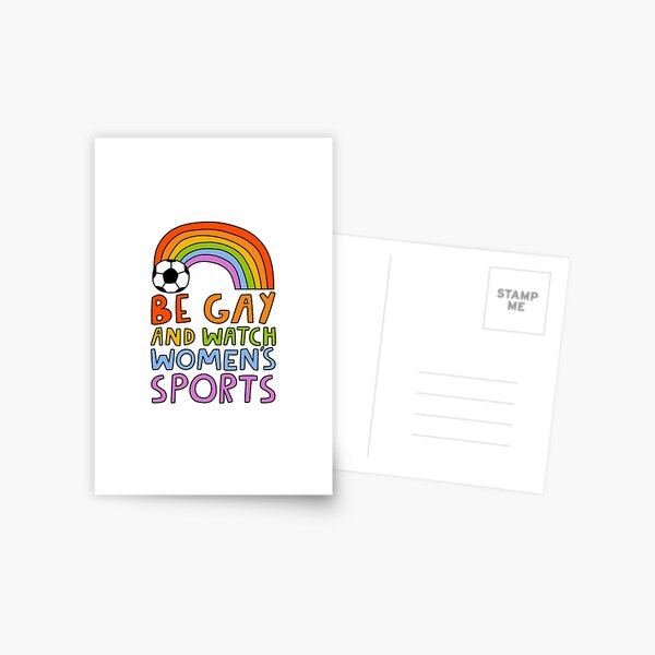 Item preview, be gay and watch women's sports designed and sold by doodles fc.
