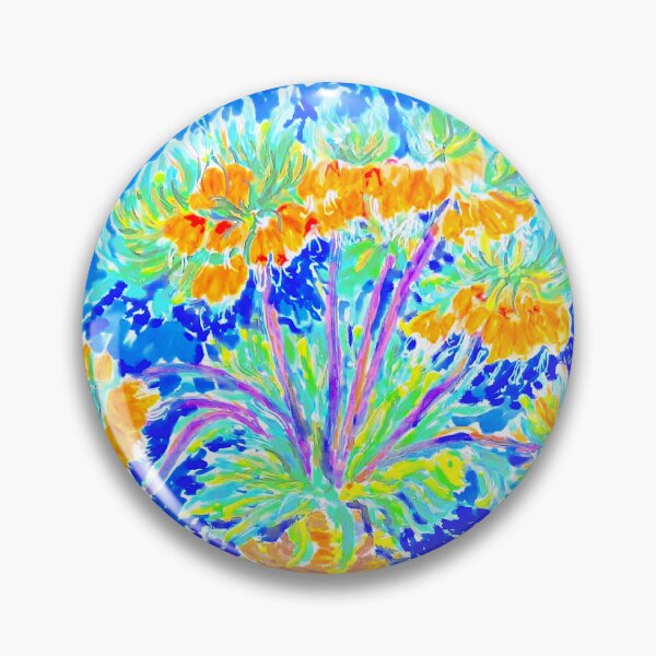 Item preview, Van Goh Inspired, Imperial Frittillaries in a Copper Vase designed and sold by lilysuzy.