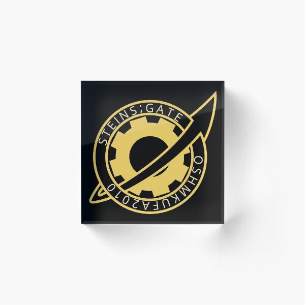 Steins;Gate - Future Gadget Laboratory Badge Acrylic Block