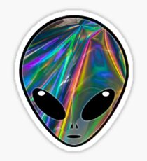 Holographic Alien Sticker