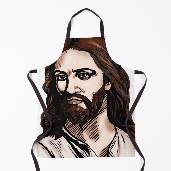 Item preview, Graphical color portrait of Jesus designed and sold by GraphicDesignVa.