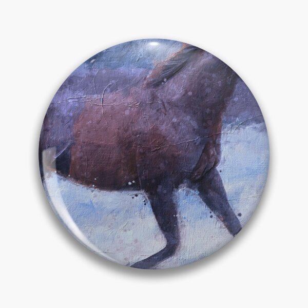 Item preview, Thoroughbred horse running – cool winter colors designed and sold by NickoPrints.