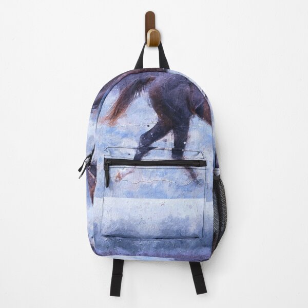 Item preview, Thoroughbred horse running – cool winter colors designed and sold by NickoPrints.