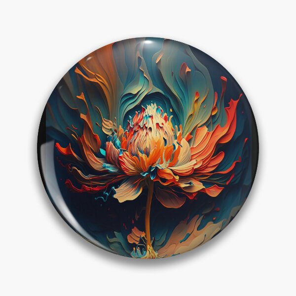 Item preview, Colorful Abstract Flower Art designed and sold by elnixart.