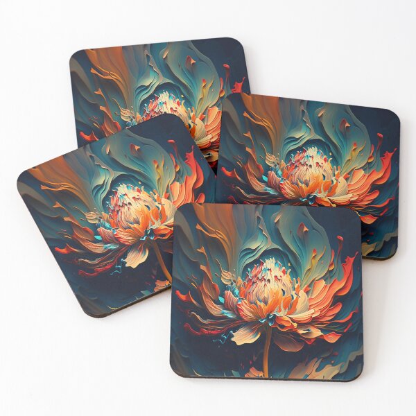 Item preview, Colorful Abstract Flower Art designed and sold by elnixart.