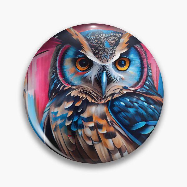 Item preview, Anamorphic Graffiti Mural of a Big Owl designed and sold by digitalbrosse.
